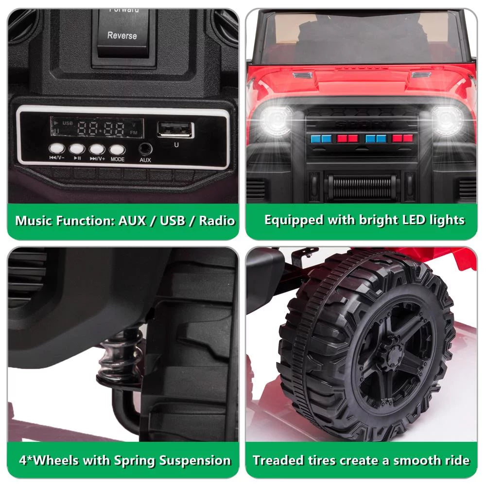 12V Battery Electric Kids Ride On Car Truck with Remote Control H845