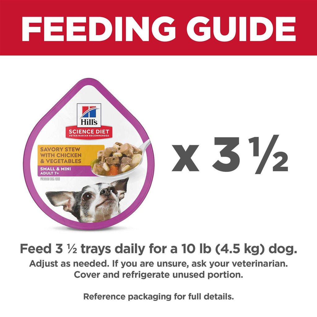 Adult 7+ Small Breed Chicken Stew Dog Food U8232