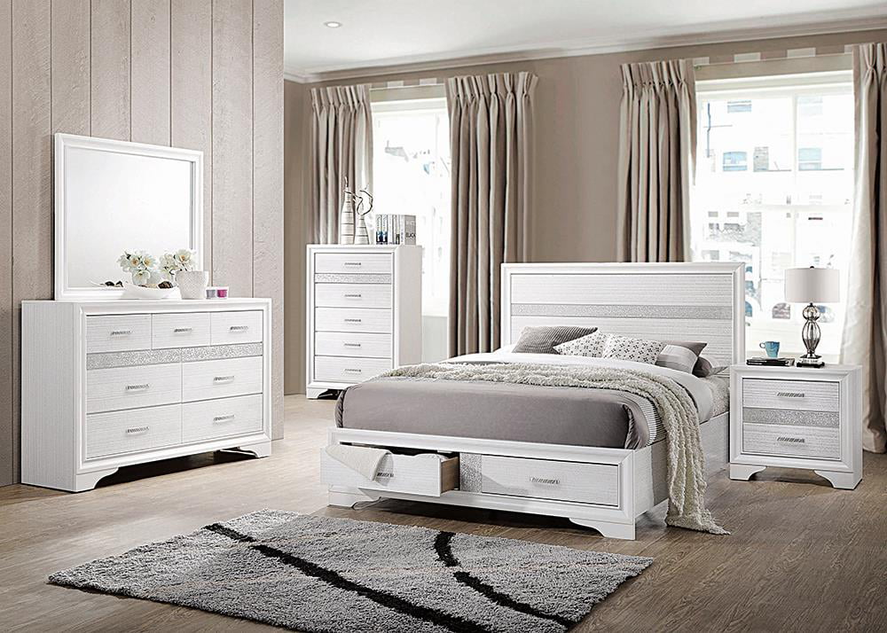 White Queen Storage Bed K981657