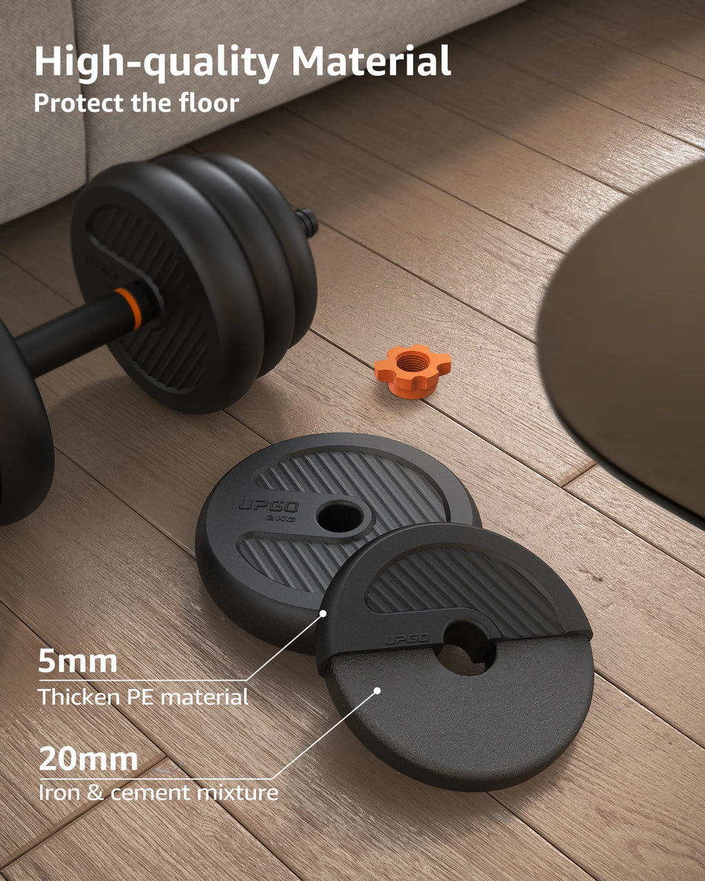 Adjustable 70lbs Free Weight Set N756476