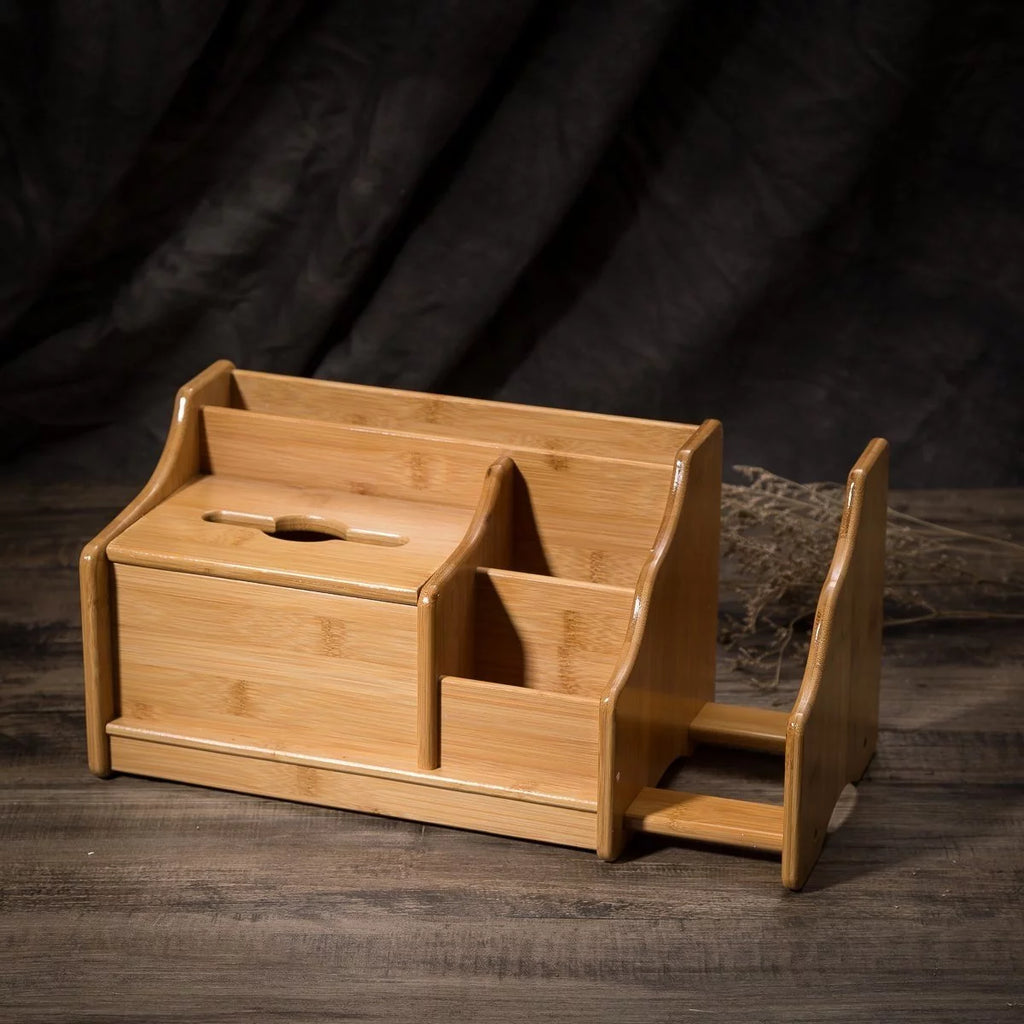 Bamboo Desk Organizer with Extendable Storage J17964
