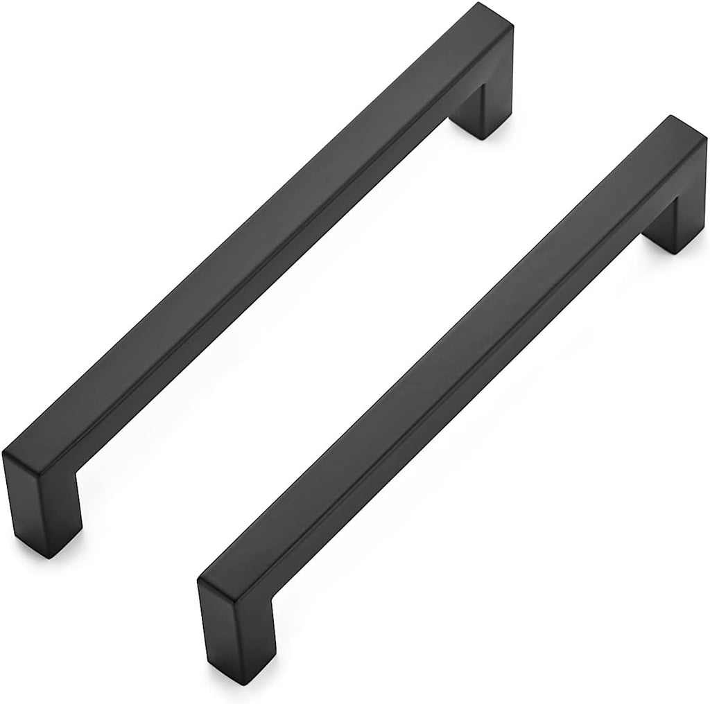 30 Pack 6-1/4 Inch Matte Black Stainless Steel Cabinet Handles J6394
