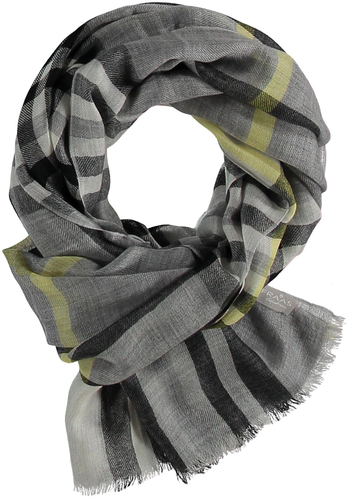 Grey Cashmere Wrap Scarf V7285
