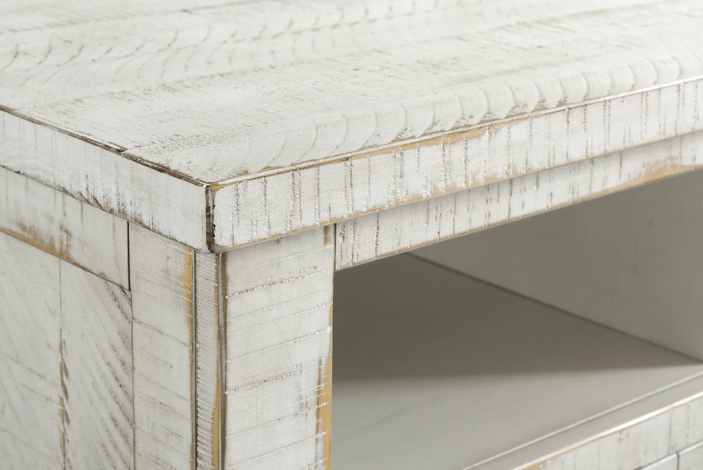 Antique White TV Stand N4255