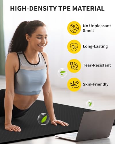Large Yoga Mat 6'x 4' 1/4 inch I3930