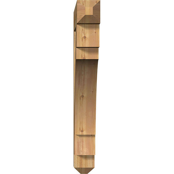 6x22W x 42x22D x 48x22H Western Red Cedar Bracket L4457