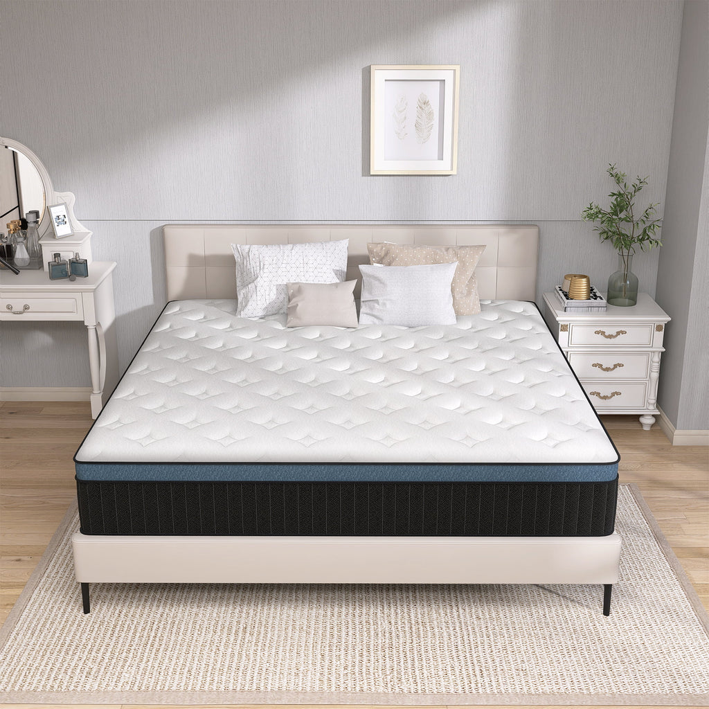 Queen Hybrid Mattress with Gel Memory Foam I193