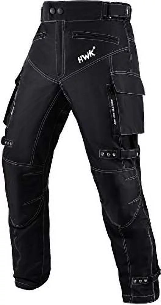 Black Waterproof CE Armored Motorcycle Pants A988