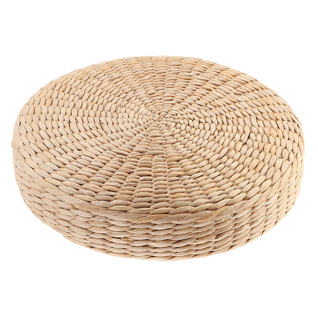 Handcrafted Knitted Straw Flat Seat Cushion 40x40cm P97495