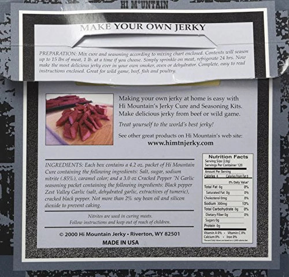 Cracked Pepper 'n Garlic Jerky Blend, 7.2-Ounce Boxes J769