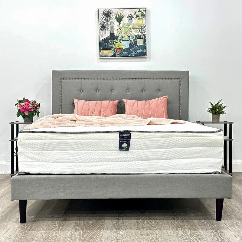 Twin Size 12 Inch Memory Foam & Spring Hybrid Mattress with Breathable Cover B844