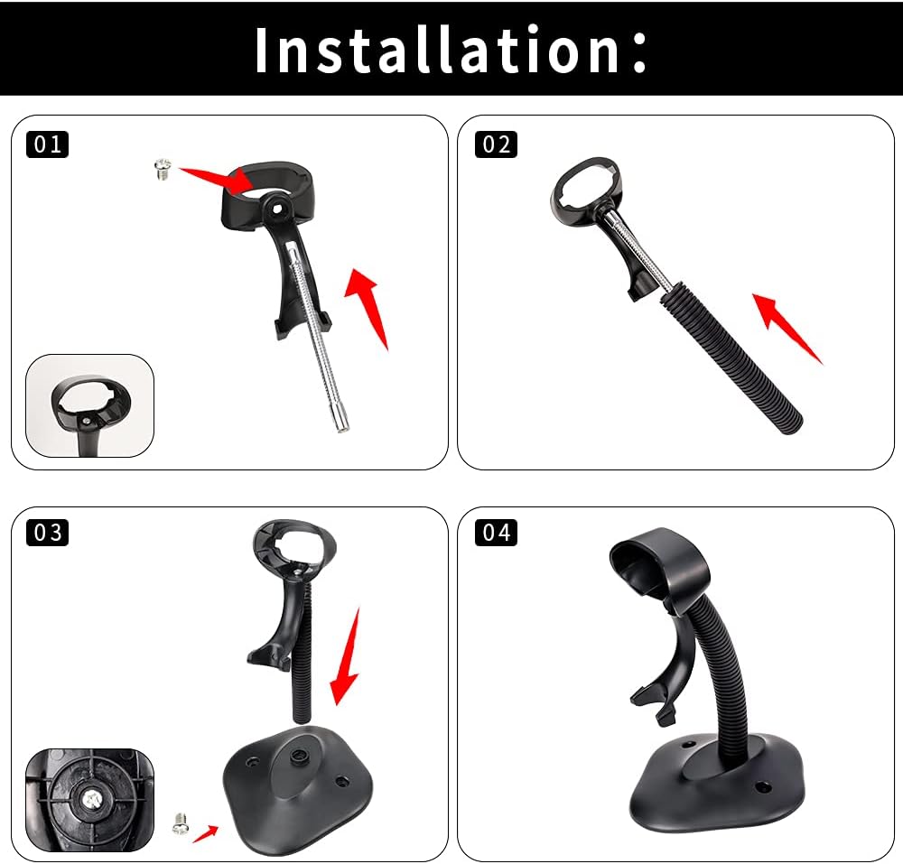 Hands Free Adjustable Barcode Scanner Stand O4248