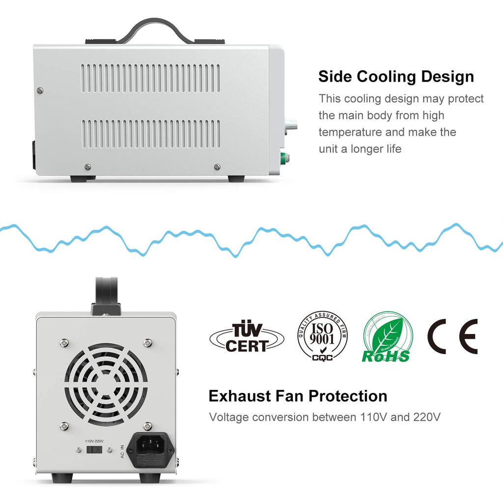 Adjustable Switching Regulated DC Bench Power Supply O824