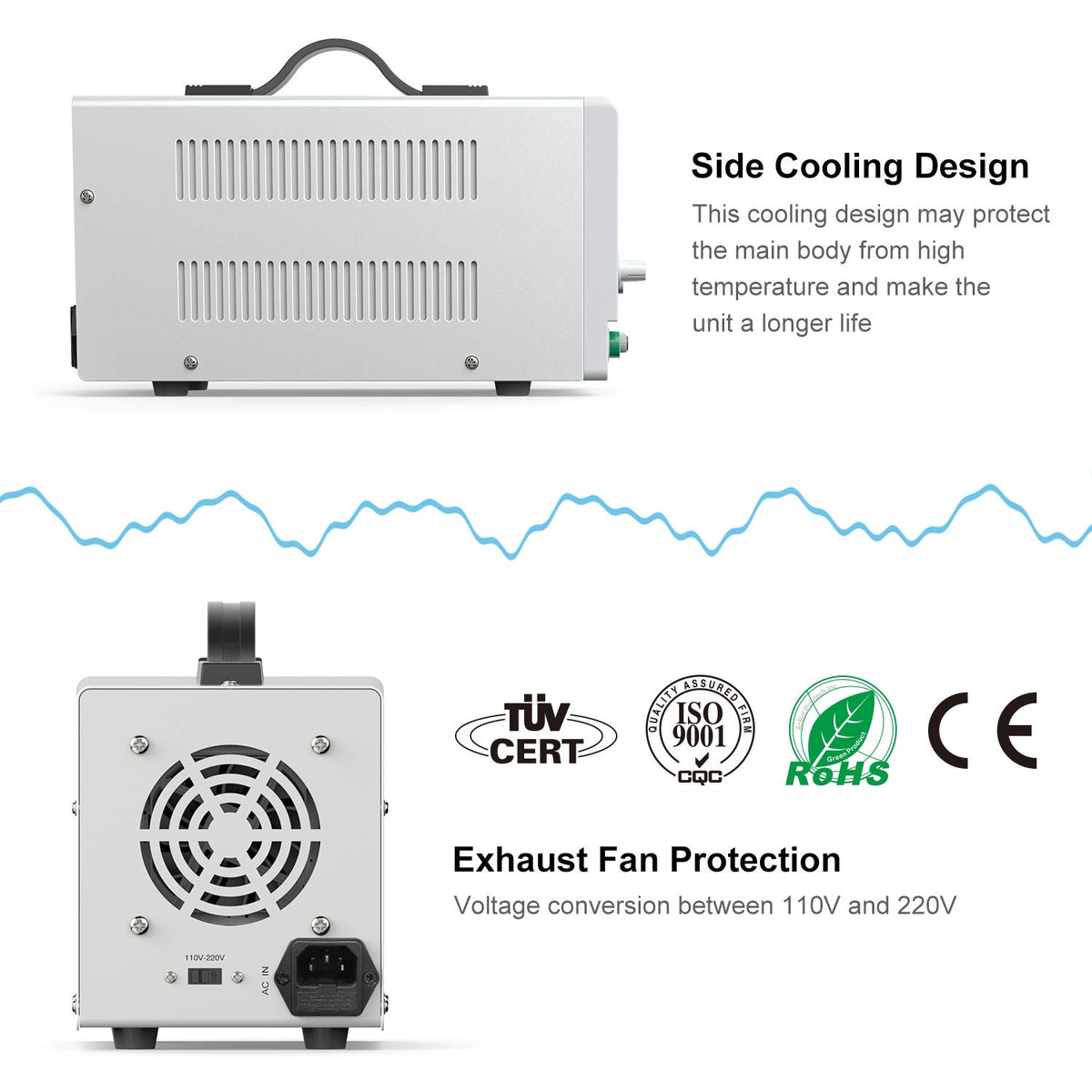 Adjustable Switching Regulated DC Bench Power Supply O824