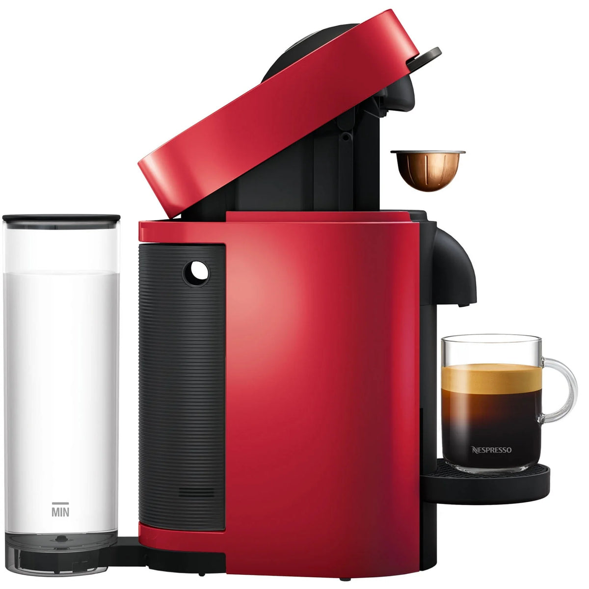 Red Coffee and Espresso Machine A6058