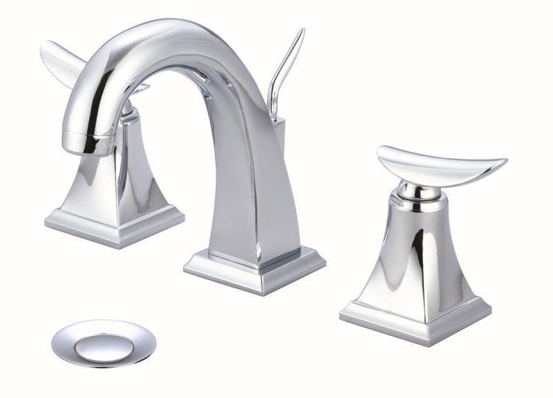 Polished Chrome Two Handle Widespread Faucet L647