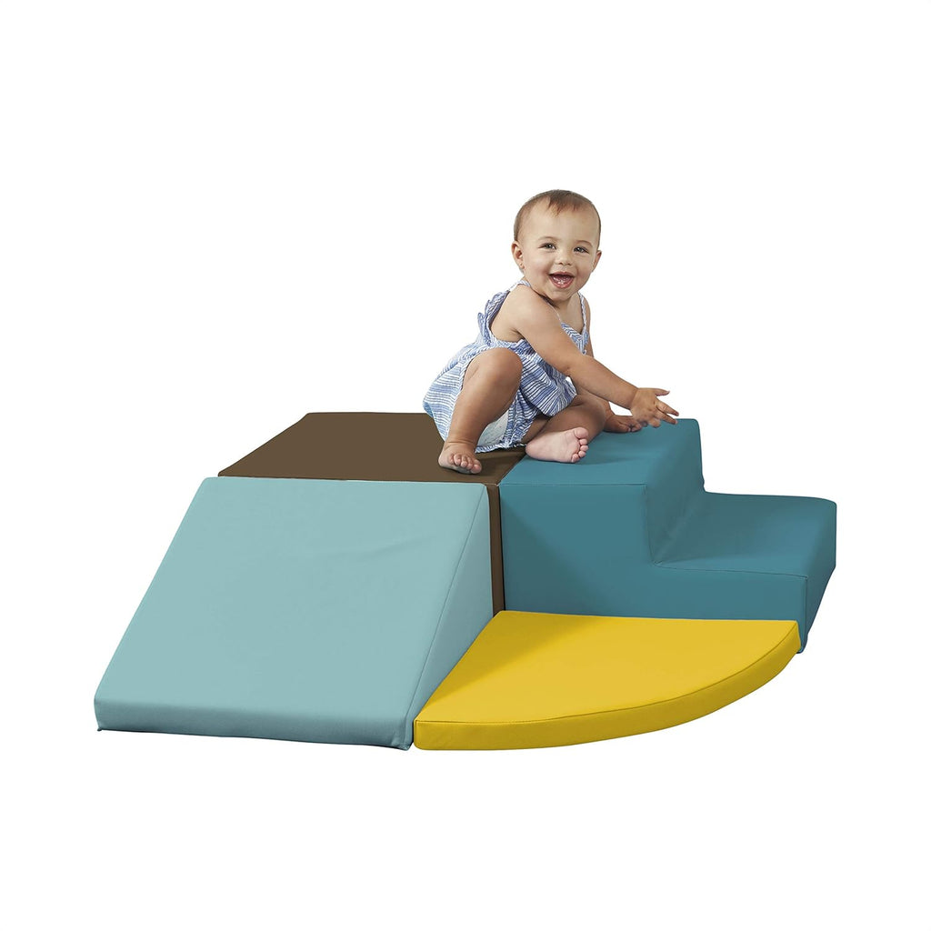 Navy/Powder Blue 4-Piece Soft Foam Play Structure F6218