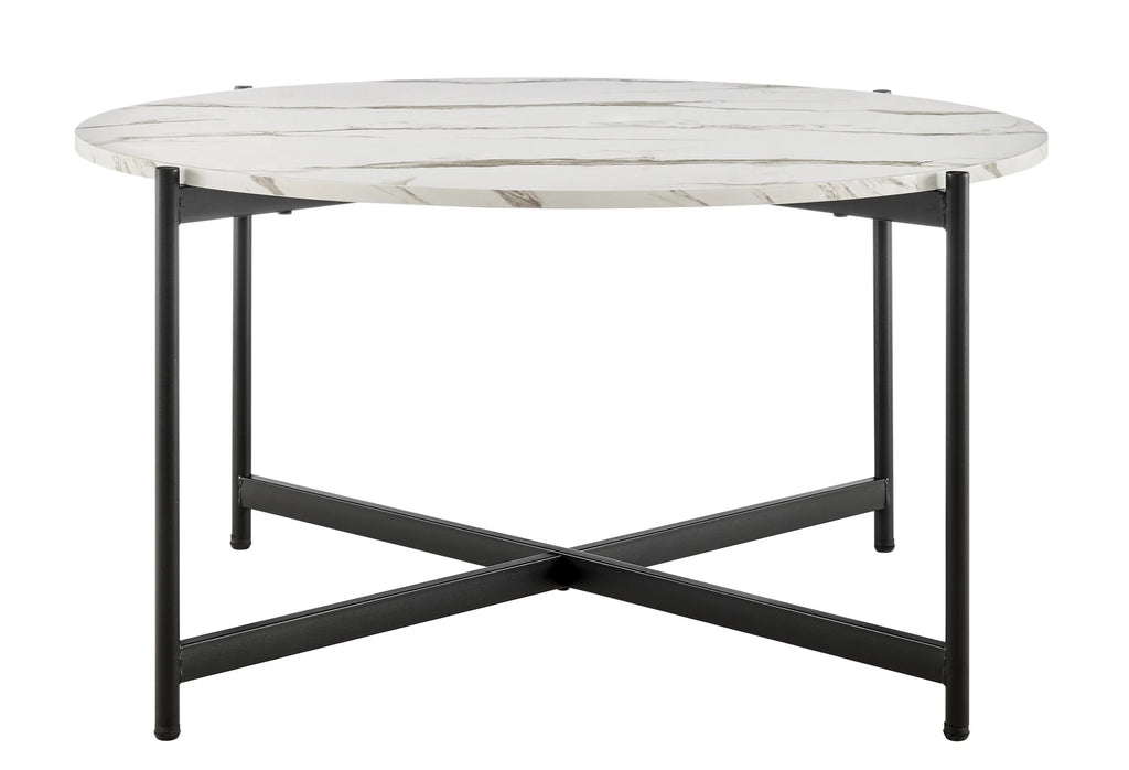 Round Marble Finish Coffee Table G306