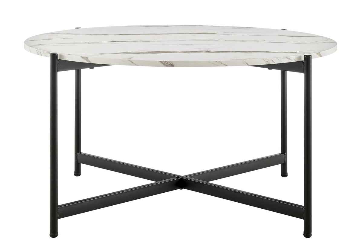 Round Marble Finish Coffee Table G306