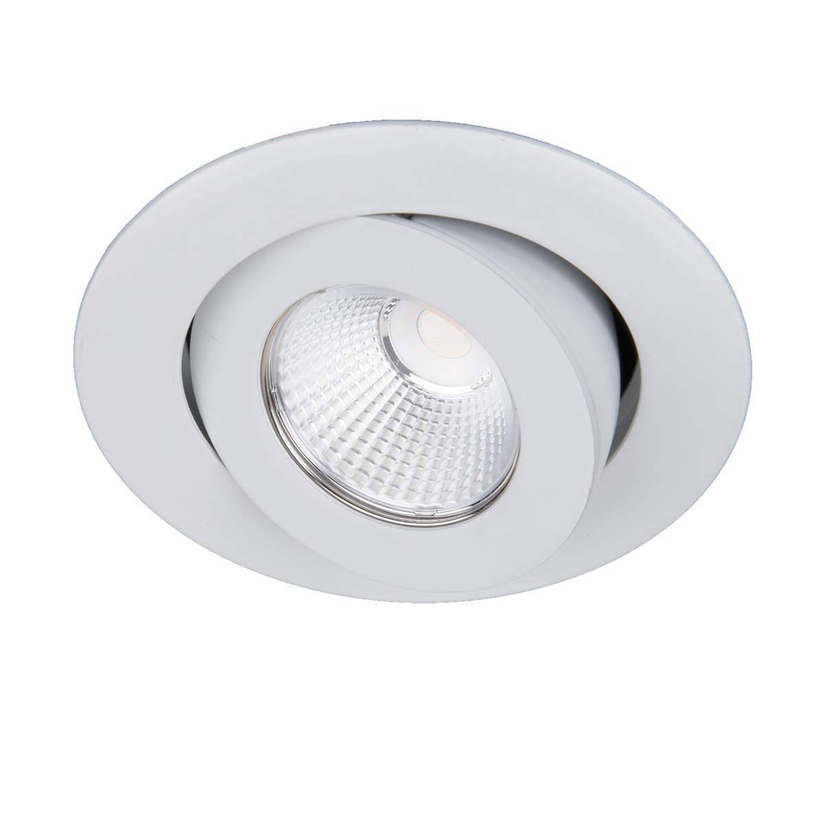 3.5 inch LED Round Adjustable Recessed Trim White J4531