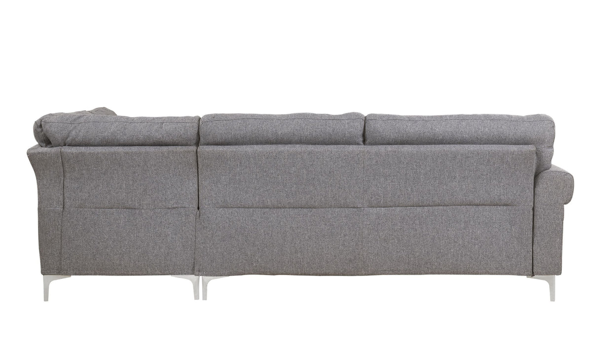 Gray Sectional Fabric Sofa C69461