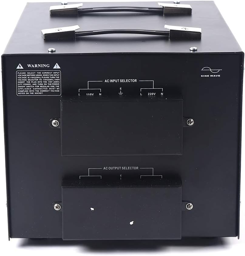 10000W Voltage Converter Transformer Step Up/Down 110V/220V Heavy Duty Power Converter with 2 US Outlets, 2 Universal Outlets, Circuit Breaker Z3924