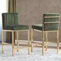 Green Velvet Counter Height Stools H12854