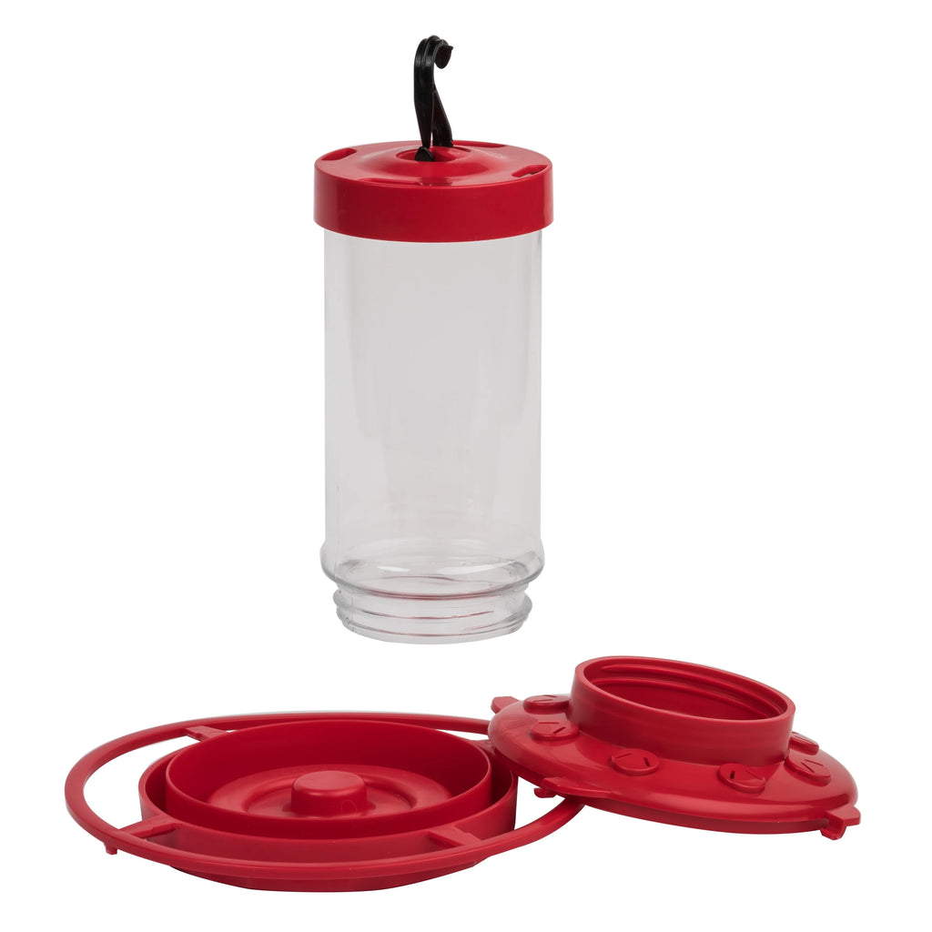 16 oz Red Plastic Hummingbird Feeder O990
