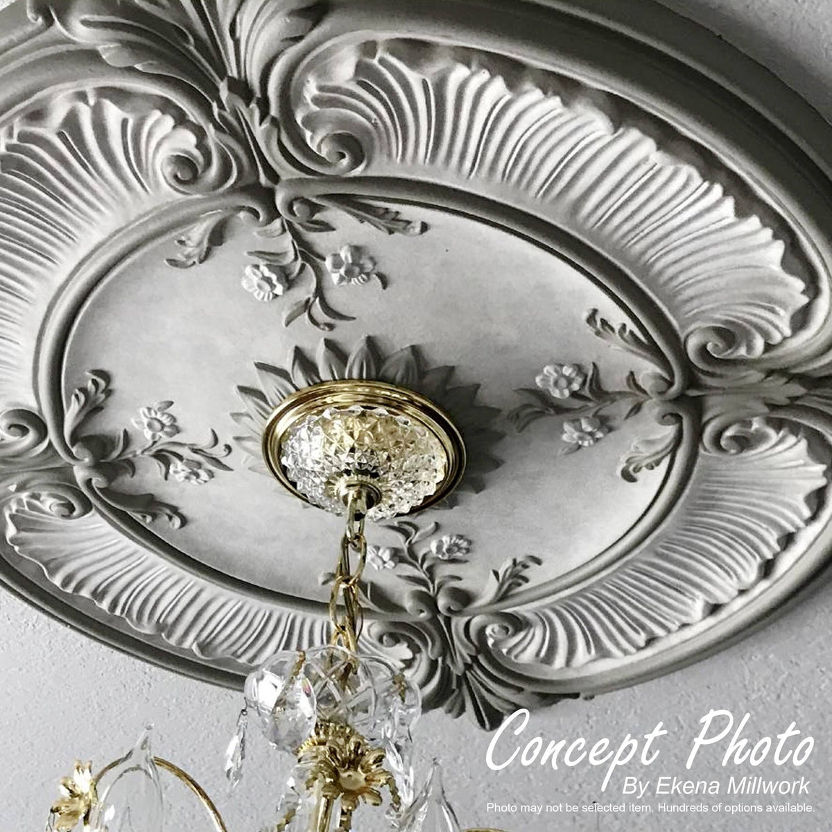 28 3/8x22OD x 3 3/4x22ID x 1 5/8x22P Ceiling Medallion P1624