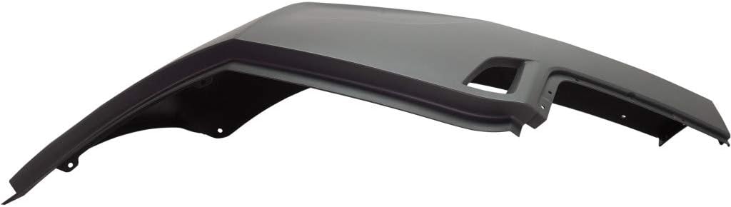 Painted Black and Silver Plastic Bumper End L997284