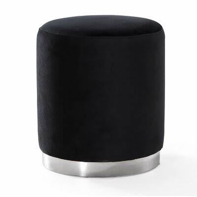 Velvet Round Ottoman V322152
