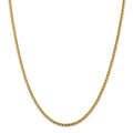 14kt Yellow Gold Diamond Cut Open Franco Chain 18 inch A887