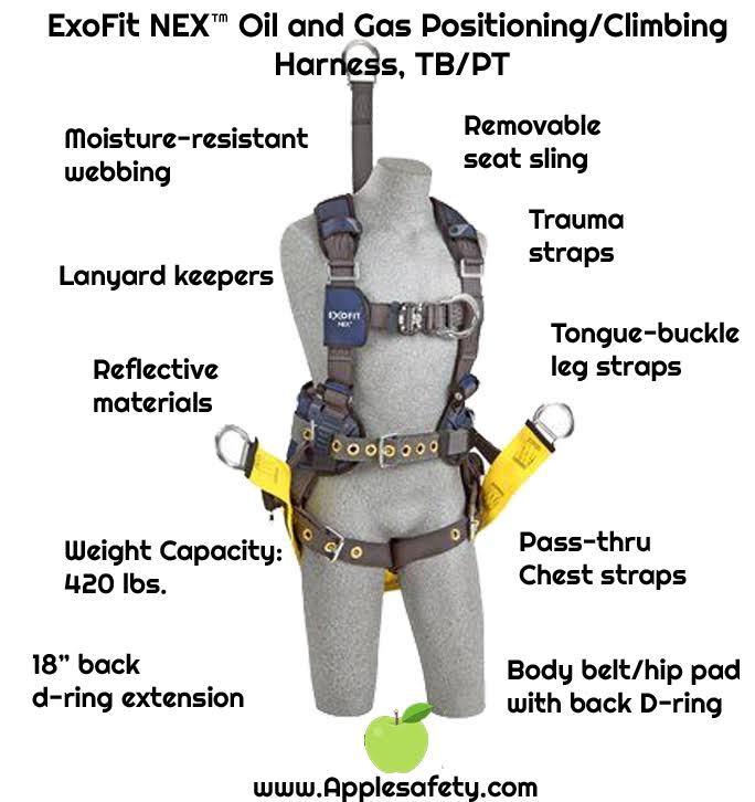 Oil and Gas Positioning Climbing Harness B569772
