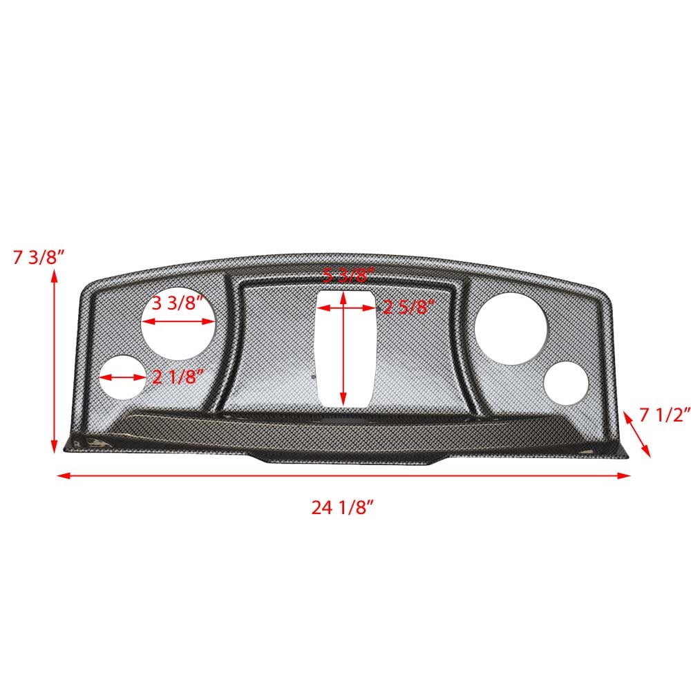 Pontoon Boat Blank Dash Panel 24 1/8 x 7 3/8 Inch Q1547