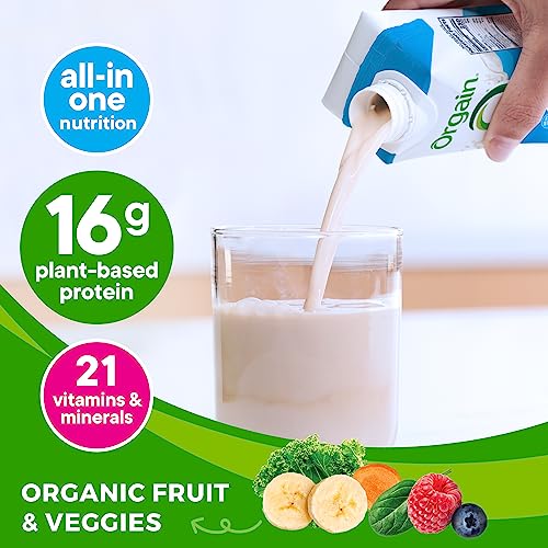 Vegan Protein Shake, Smooth Chocolate, 16g Plant Based, 11 Fl Oz (Pack of 12) W57554