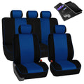 Blue Cloth Full Set Car Seat Covers L3460