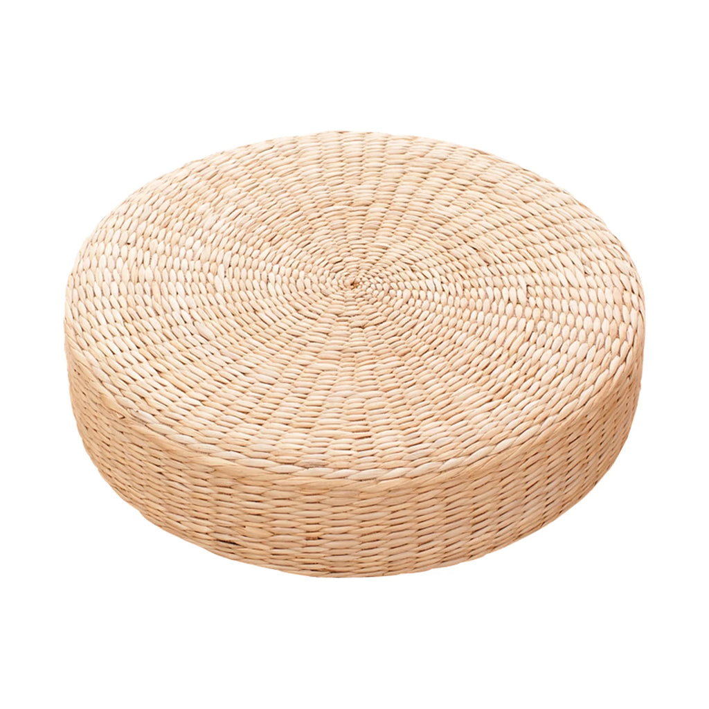Handcrafted Knitted Straw Flat Seat Cushion 40x40cm P97495