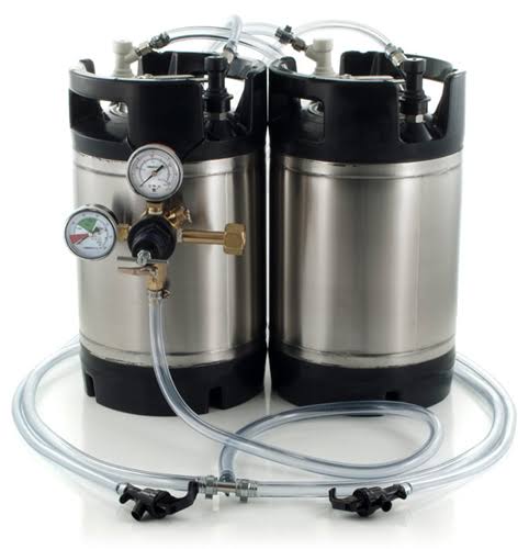 1.75 Gallon Ball Lock Keg System with 2 Kegs and Picnic Faucets P961
