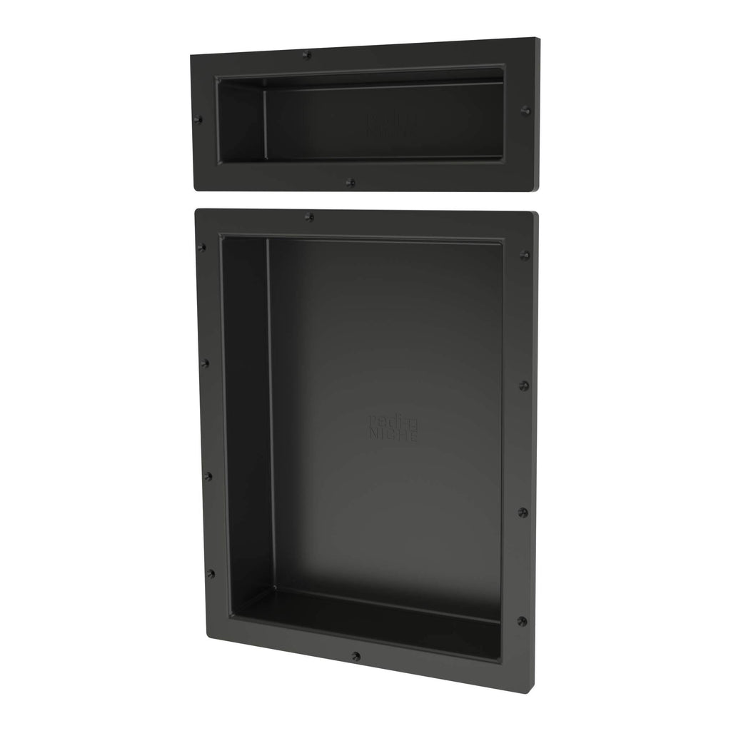 Black Double Recessed Shelf W5660
