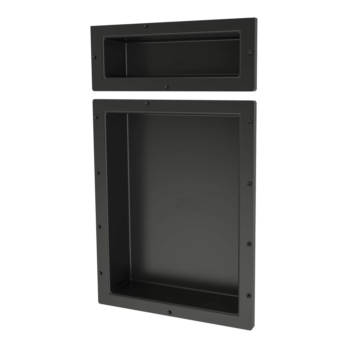 Black Double Recessed Shelf W5660