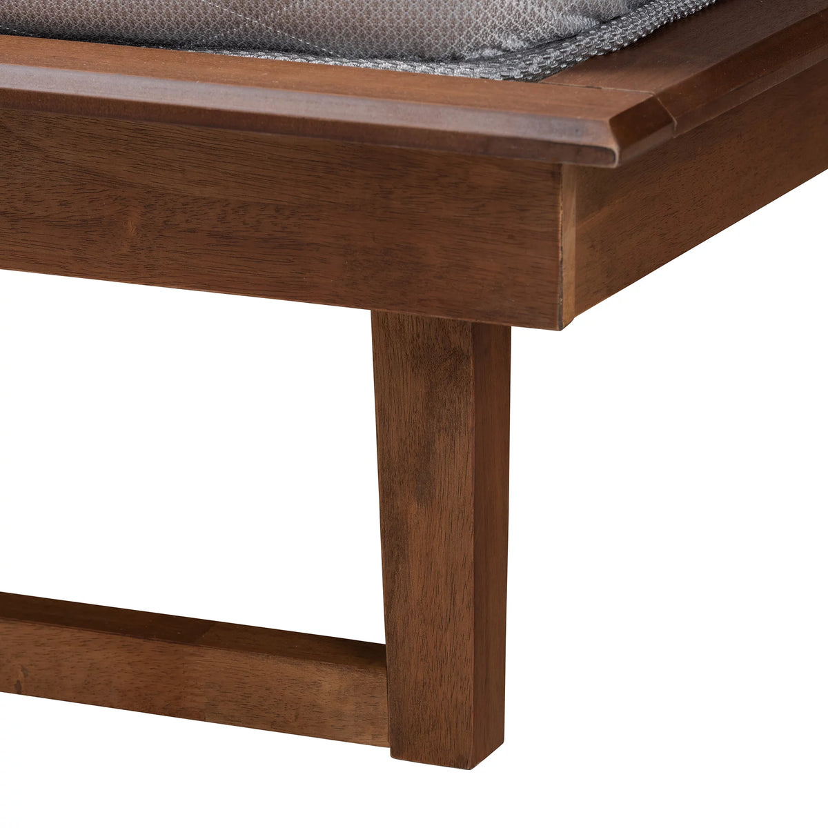 King Size Ash Walnut Finished Wood Platform Bed Q5080