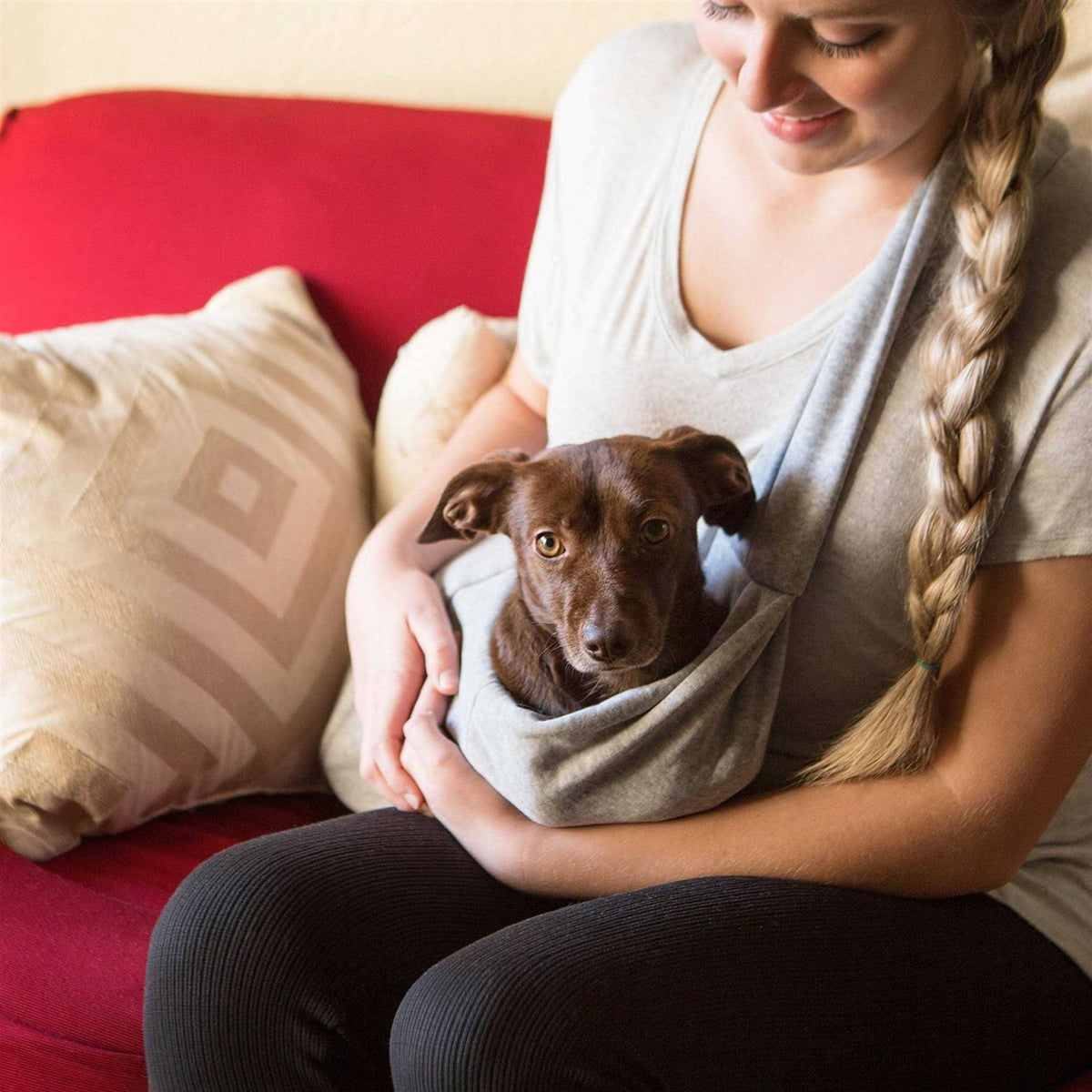 Hands Free Reversible Pet Sling Carrier D2548