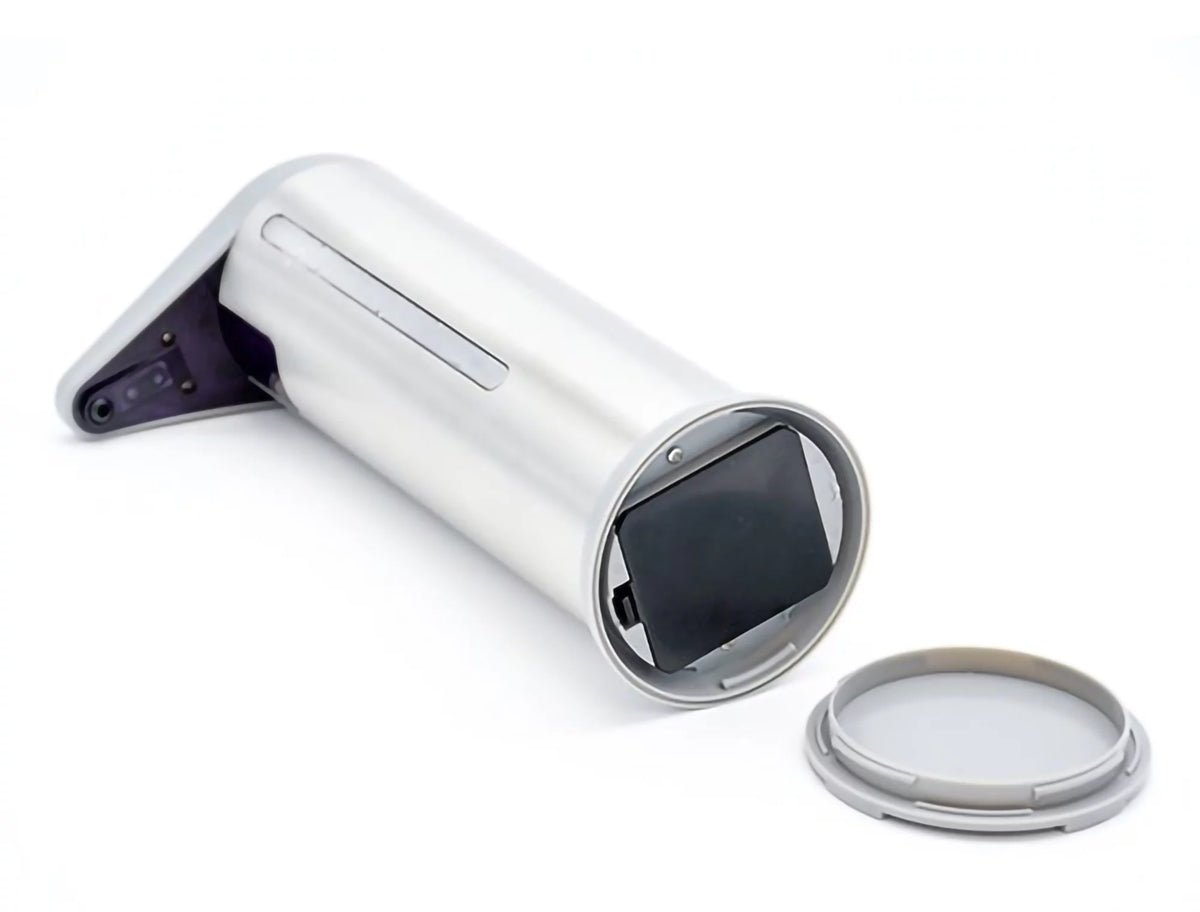 10oz Auto Soap Sanitizer Dispenser Brushed Silver Stainless Steel V816537