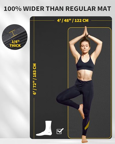 Large Yoga Mat 6'x 4' 1/4 inch I3930