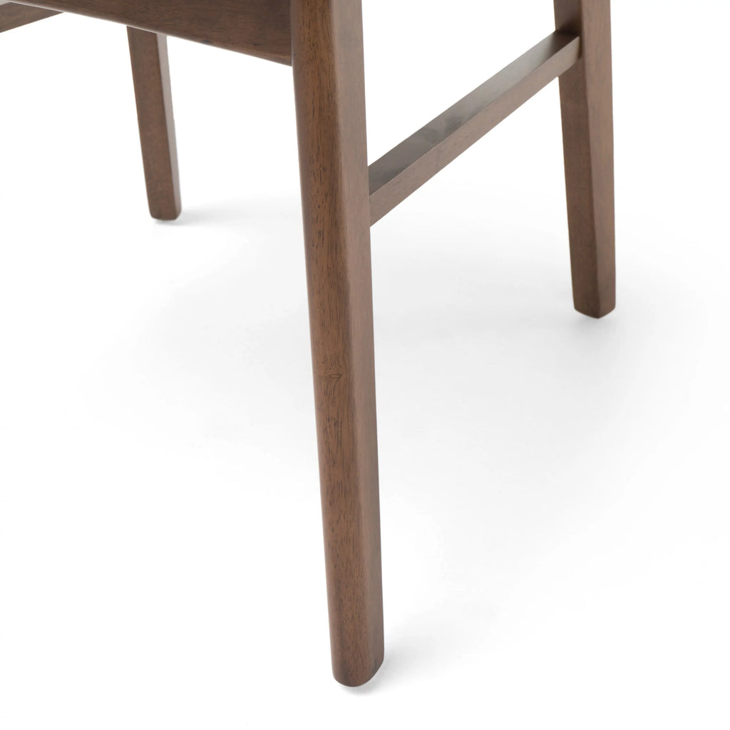 Set of 4 Light Beige Fabric Dining Chairs Z41040
