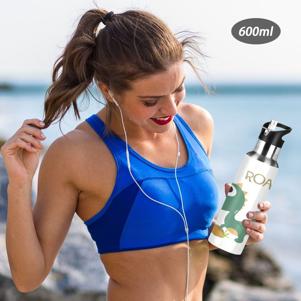 Stainless Steel Insulated Water Bottle with Straw Lid D785716