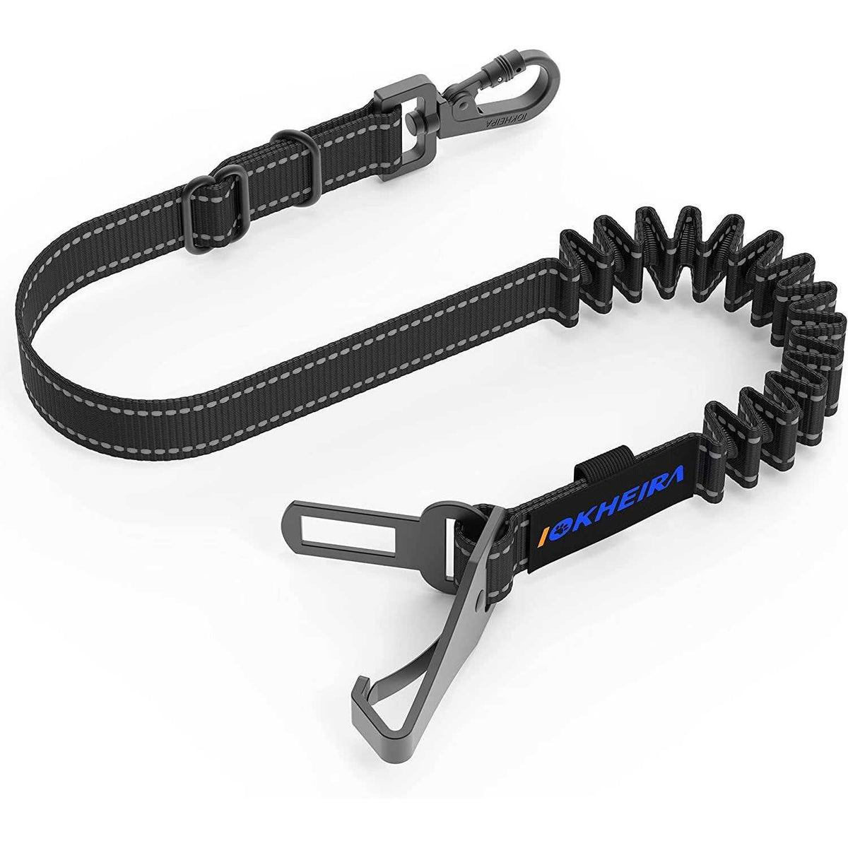 Dog Seat Belt Car Harness Reflective Bungee Z194595