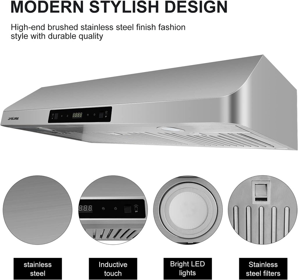 Stainless Steel Under Cabinet Range Hood with Charcoal Filters G11251
