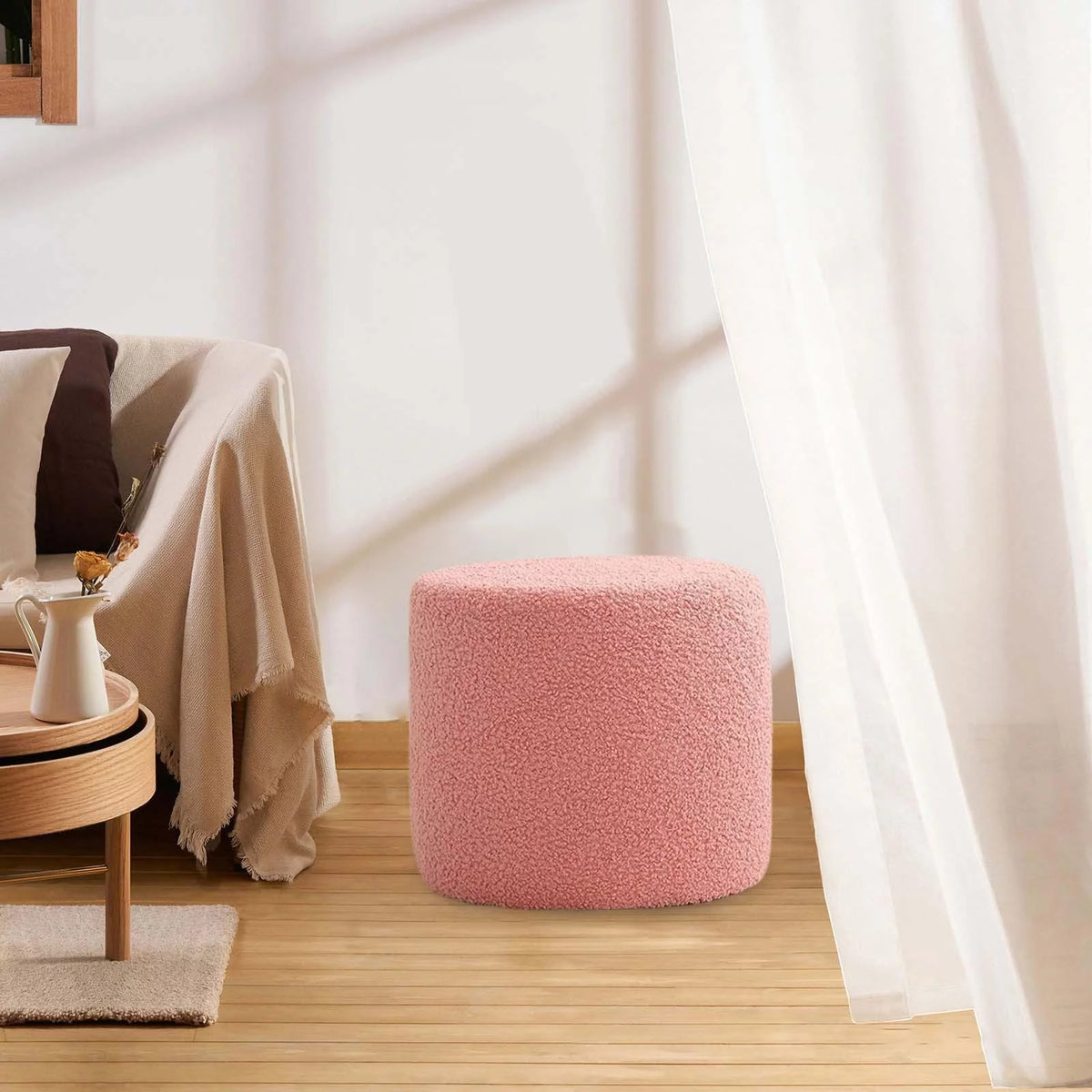 Pink Foot Rest Stool W12265