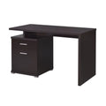 2-drawer Office Desk with Cabinet Cappuccino F530